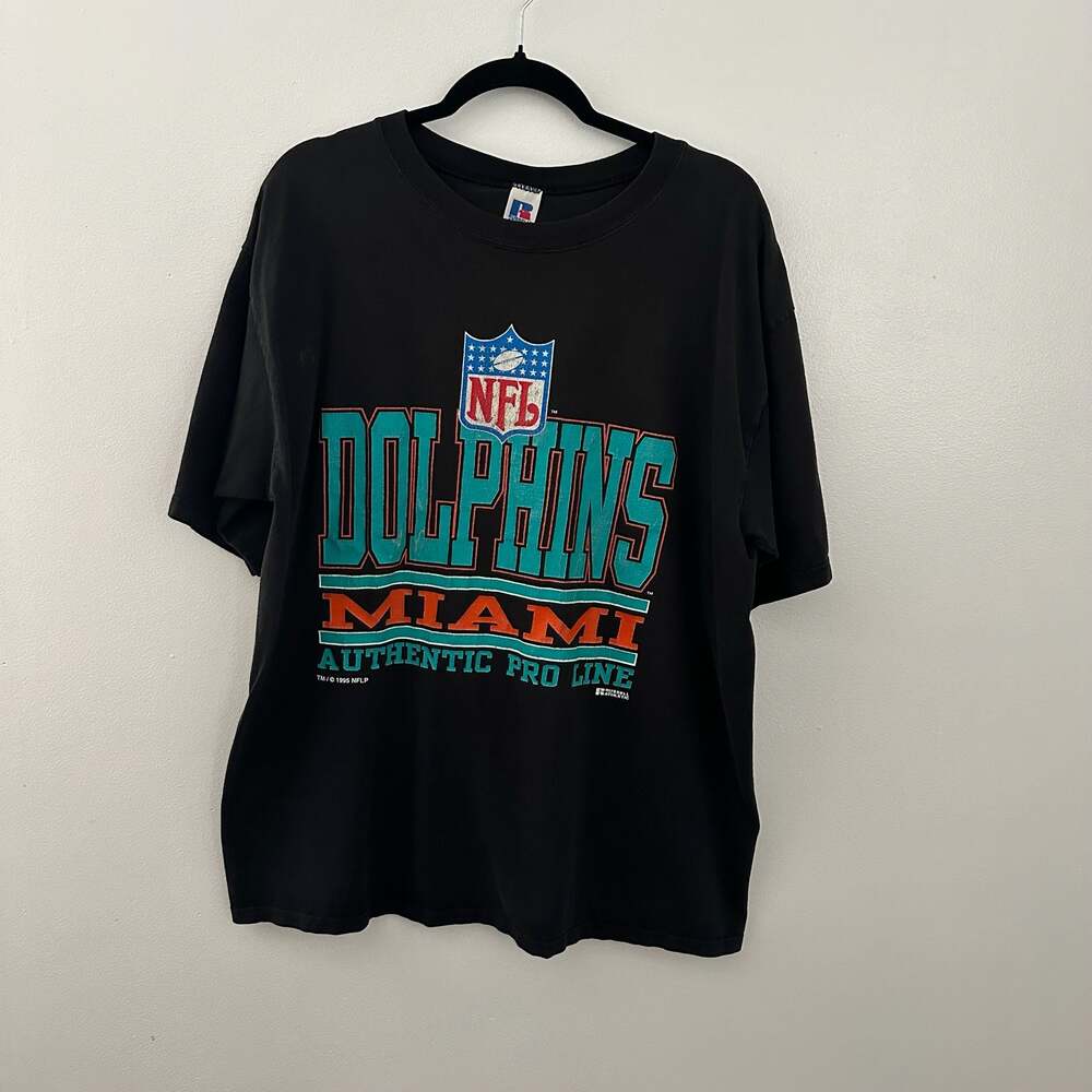Vintage 1995 Russell Athletic Miami Dolphins NFL Authentic Pro Line T-Shirt